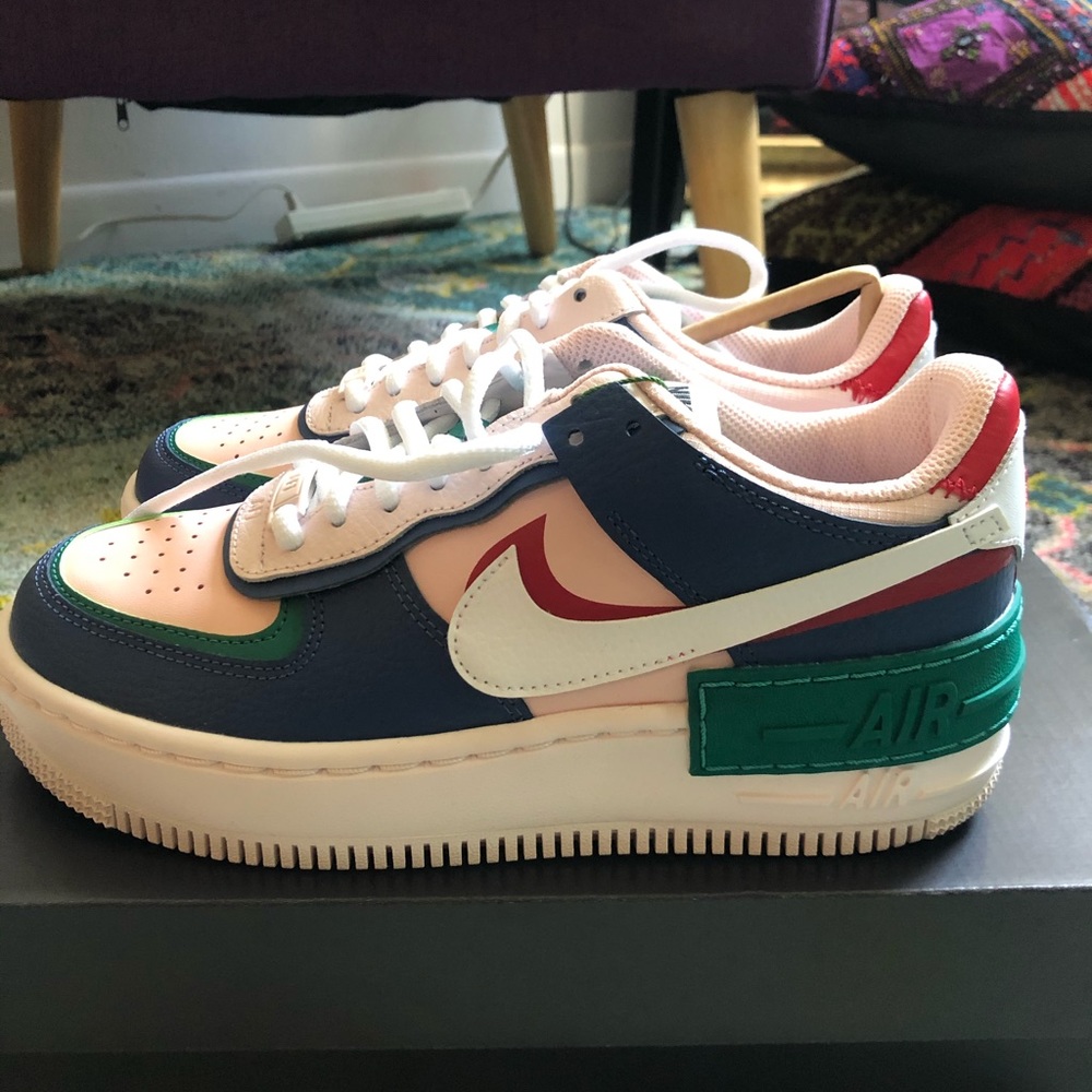 Nike Airforce 1 Shadow Mystic Navy Echo Pink NWT